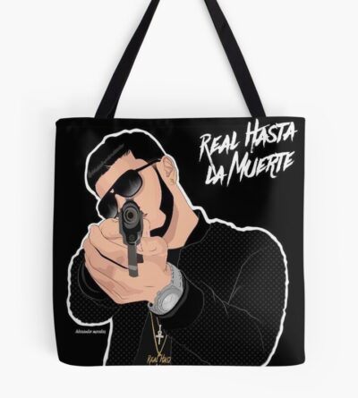 Anuel Aa Real To Death Tote Bag Official Anuel AA Merch