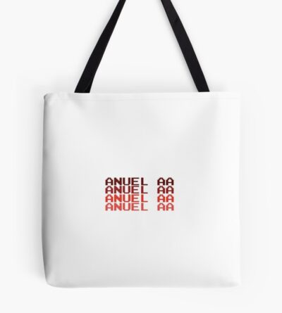 Red Anuel Aa Logo Tote Bag Official Anuel AA Merch