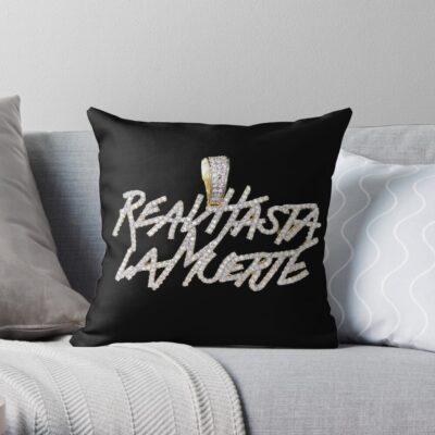 Anuel Diamonds Chain Anuel Aa Real Until Death Throw Pillow Official Anuel AA Merch