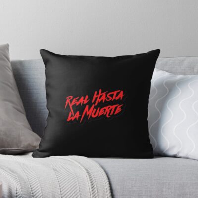 Anuel Aa Real Until Death Throw Pillow Official Anuel AA Merch